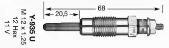 Свеча накаливания (NGK: 4791)